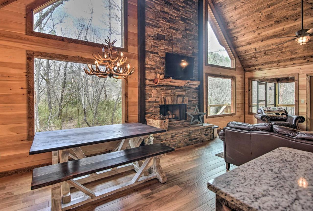 Modern Murphy Cabin With Nottely River Views! Exterior photo