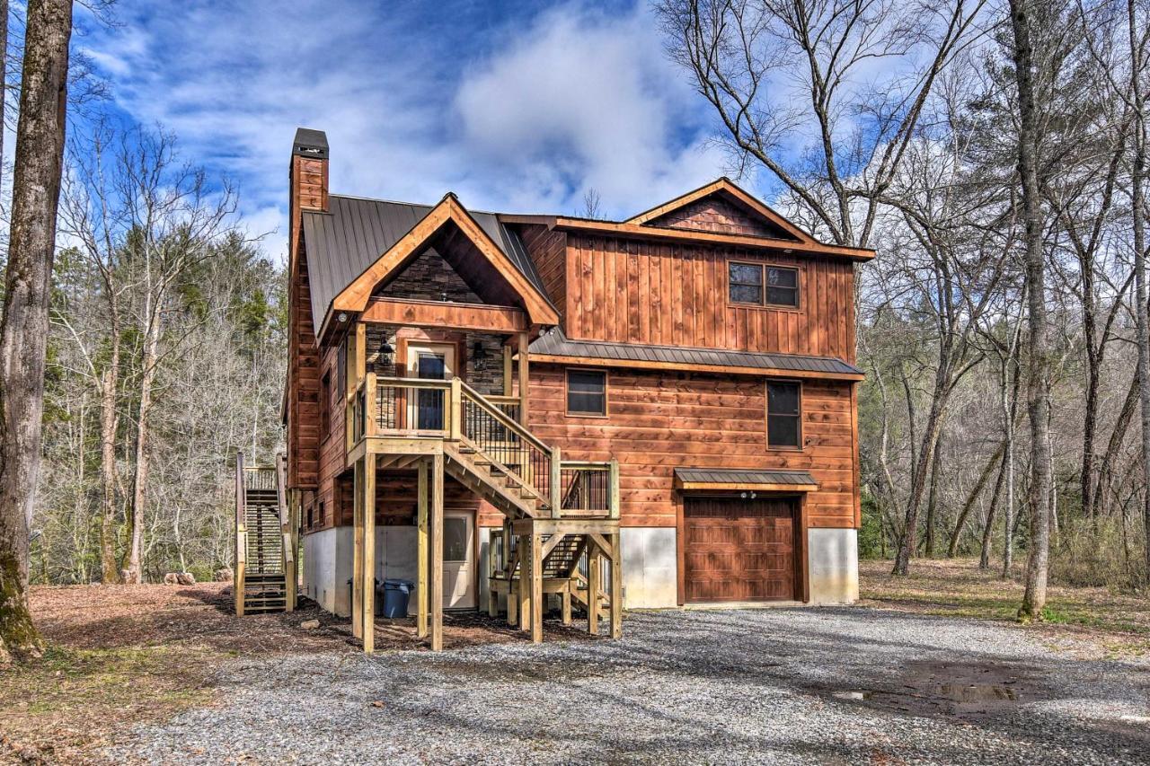 Modern Murphy Cabin With Nottely River Views! Exterior photo